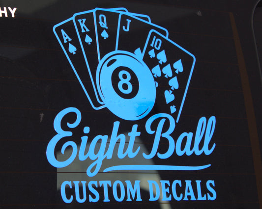 Custom Eightball Decal